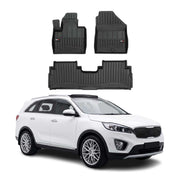 OMAC Tapis de sol en caoutchouc pour KIA Sorento 3 2015-2020 Noir Premium