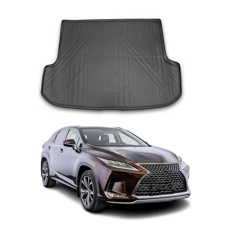 Tapis de Coffre pour Lexus RX350 2015-2018 en caoutchouc TPE 3D Noir 1Pcs