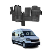 OMAC Tapis de sol en caoutchouc pour VW Crafter 2016-2024 Noir Premium