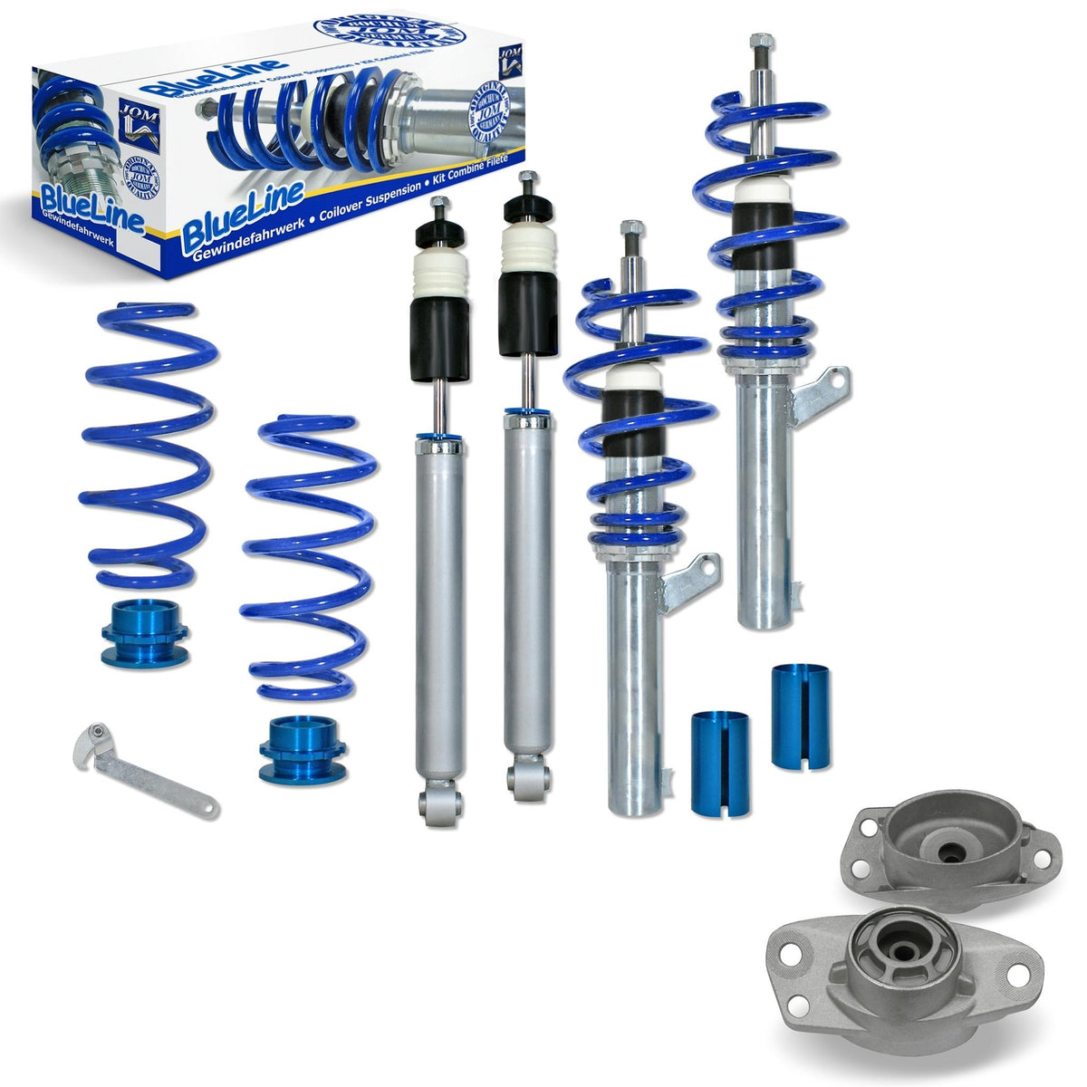 JOM BlueLine Combinés Filetés pour Audi A3 (8P) 1.4TFSi 1.8TFSi 2.0 Ø (50/55) mm