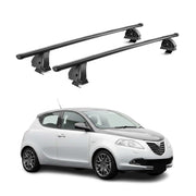Barres de toit transversales acier pour Lancia Ypsilon III 2011-2024 TÜV Noir 2x