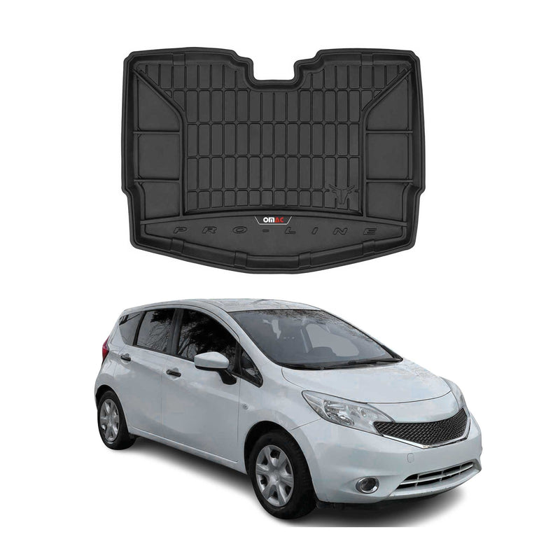 Tapis de Coffre pour Nissan Note 2012-2022 TPE Noir