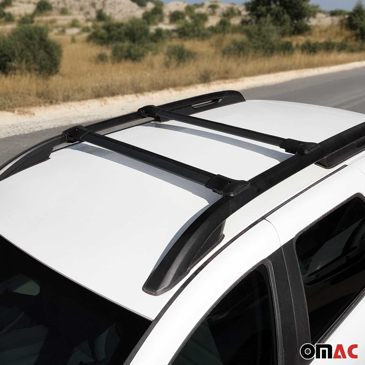 Barres de toit transversales pour Dacia Duster 2013-2018 Aluminium Noir