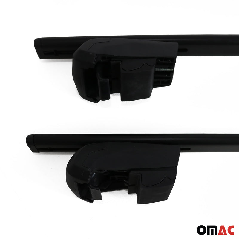 Barres de toit Transversales pour VW Atlas 2018-2023 Fer Noir 2Pcs ABE