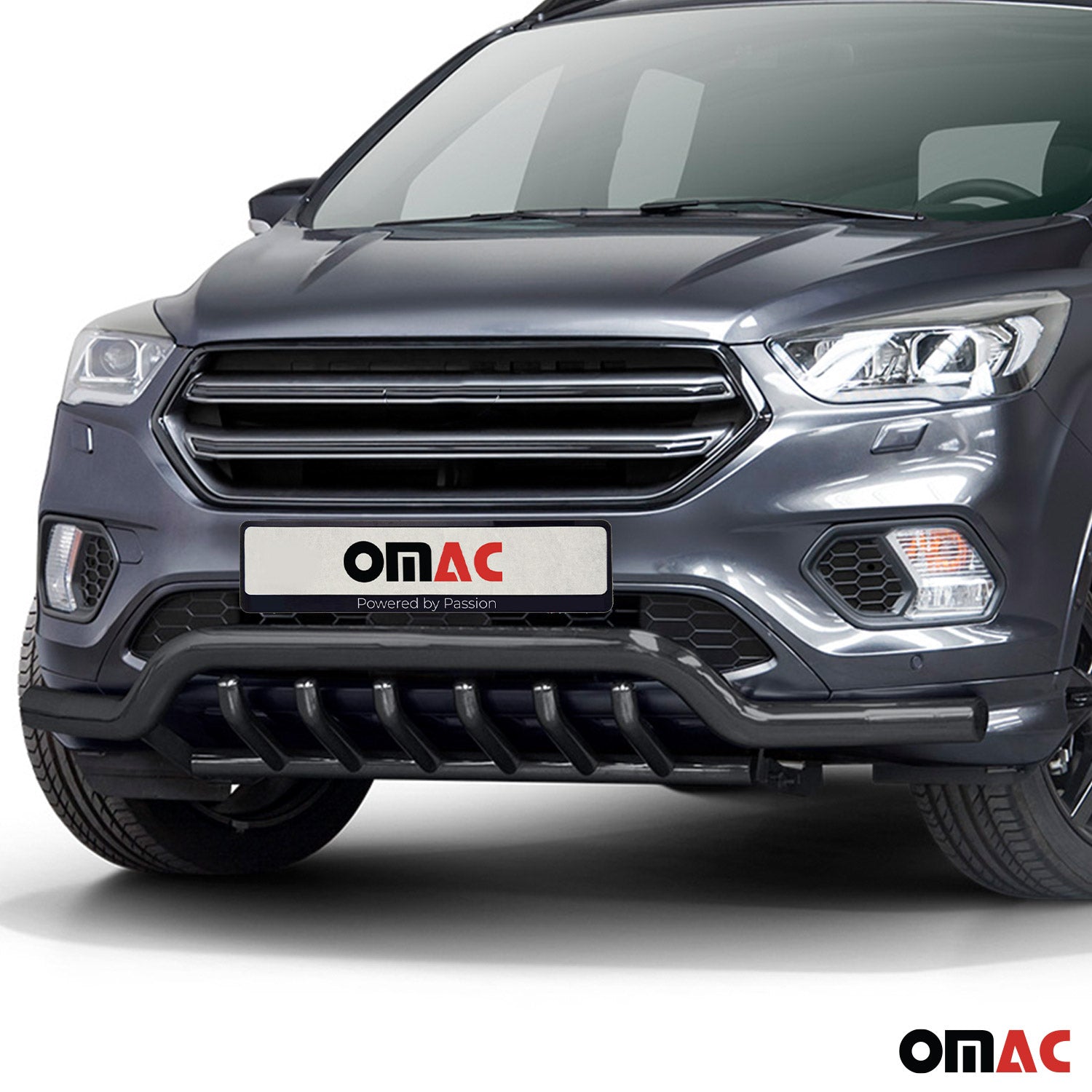 Pare-Buffle Avant Pour Ford Kuga II 2017-2019 Facelift Acier Noir