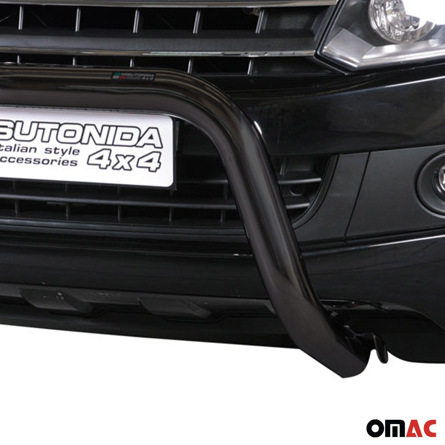 Pare-buffle Avant pour VW Amarok V6 2016-2020 76 mm en Acier Noir