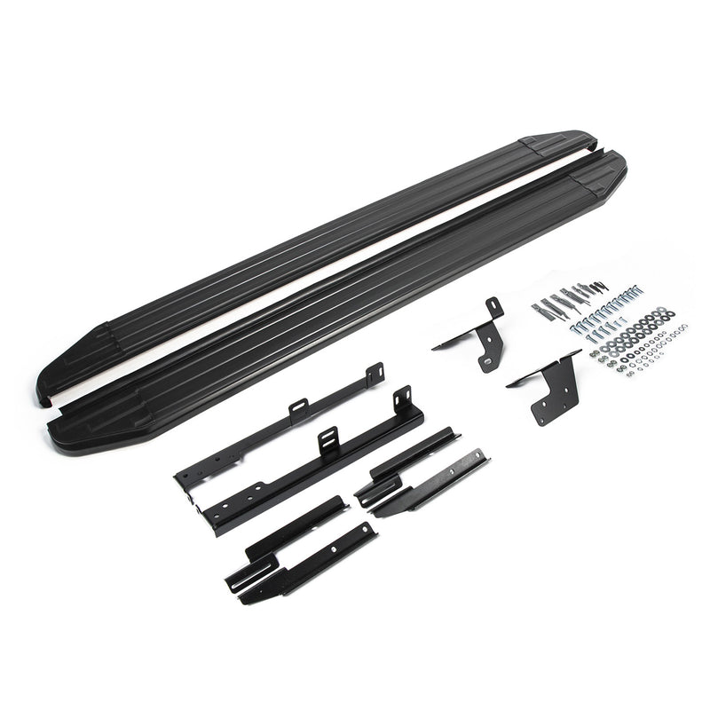 Marchepieds Latéraux pour Nissan Navara 2005-2015 Aluminium Noir 2Pcs