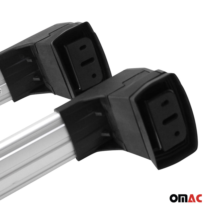 Barres de toit transversales pour Nissan NV200 2010-2025 Aluminium Gris