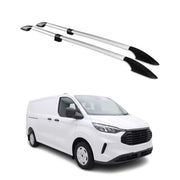 Barres de toit longitudinales pour Ford Tourneo Custom II 2023-2026 L2 Alu Gris
