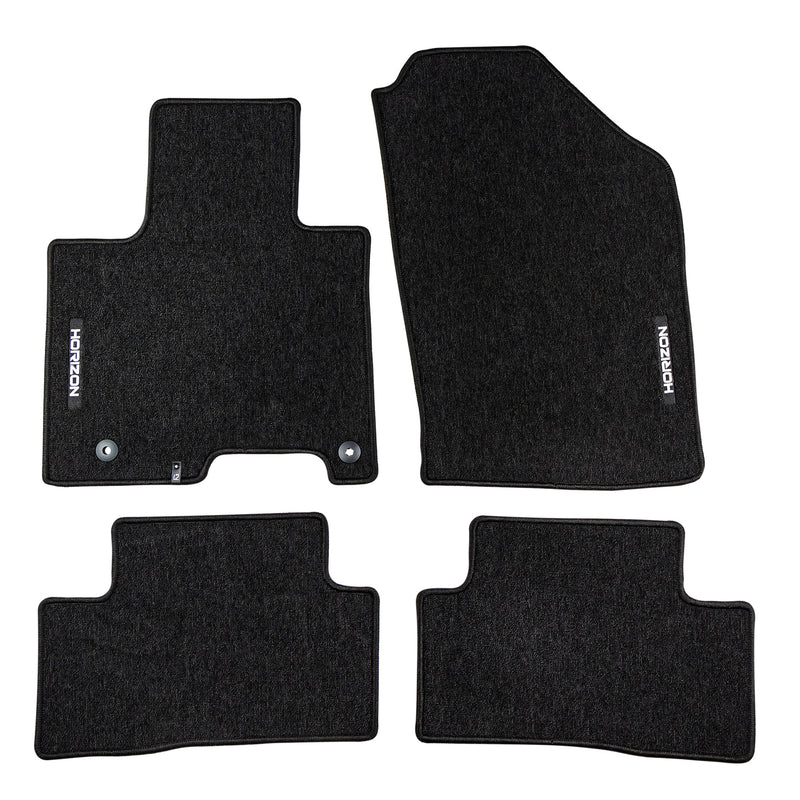 Tapis de Sol de Voiture pour Hyundai Tucson IV 2020-2025 Velours Noir 4Pcs