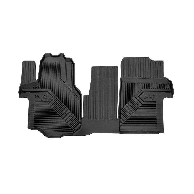 Tapis de Sol de Voiture pour VW Crafter II 2016-2025 TPE Antidérapant Noir 1Pc
