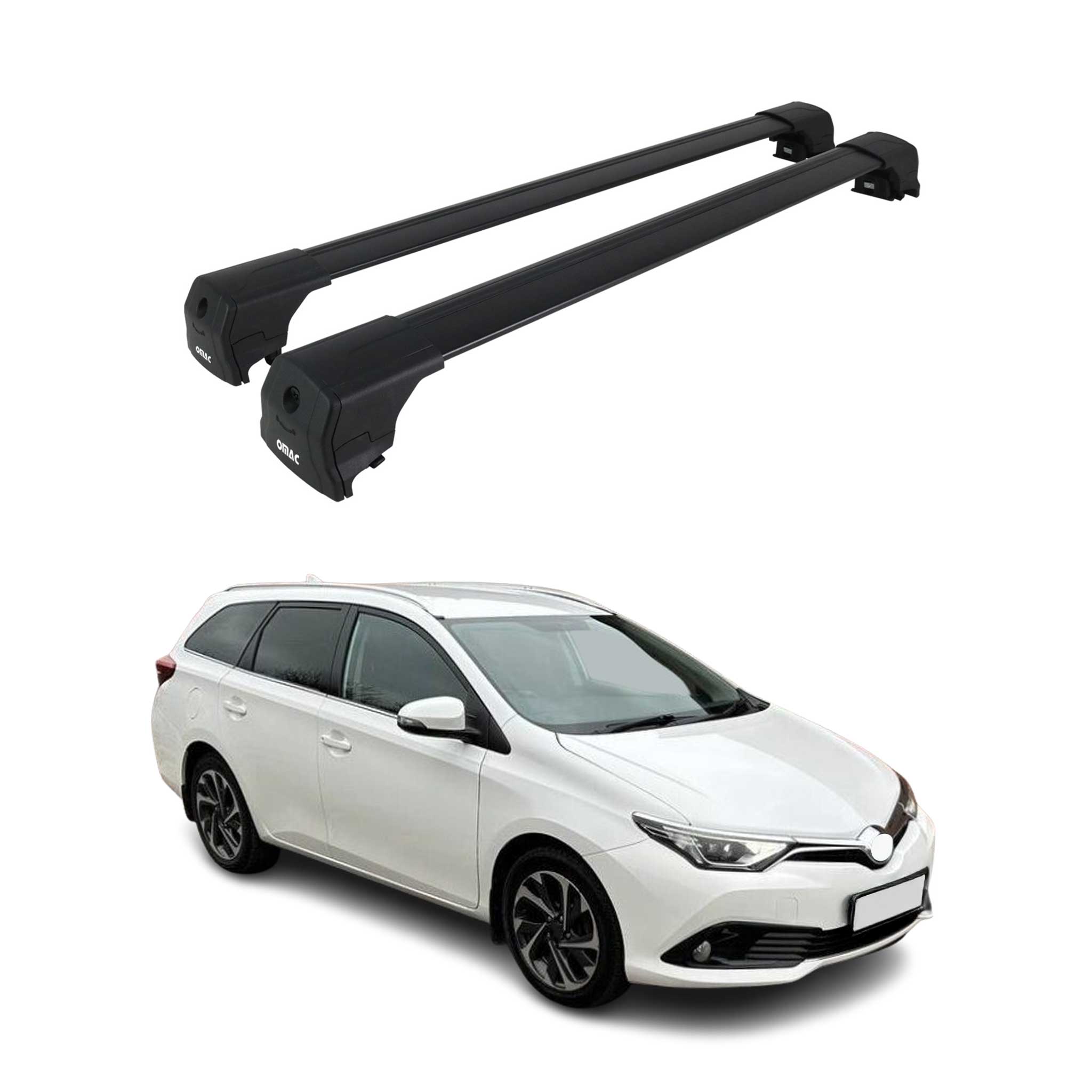 Barres de toit Elegance pour Toyota Auris Touring Sport SW 2013-2018 ABE 2x