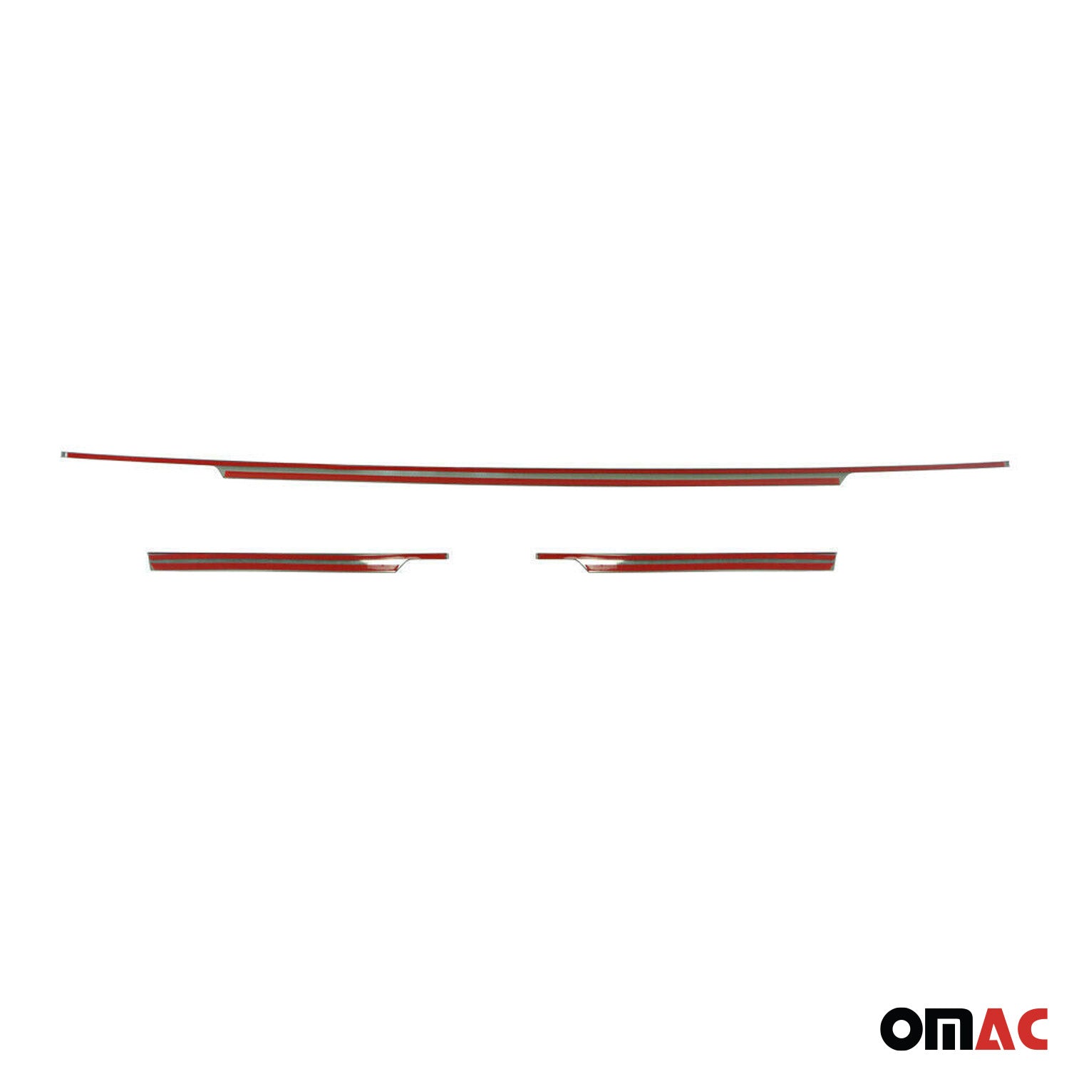 Garniture de Pare-chcos Arrière pour VW Tiguan 2016-2020 Pre-FL Acier inox 3 Pcs