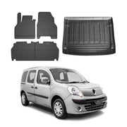 Kit Tapis de sol et coffre pour Renault Kangoo Authentique 2008-2010 TPE Noir