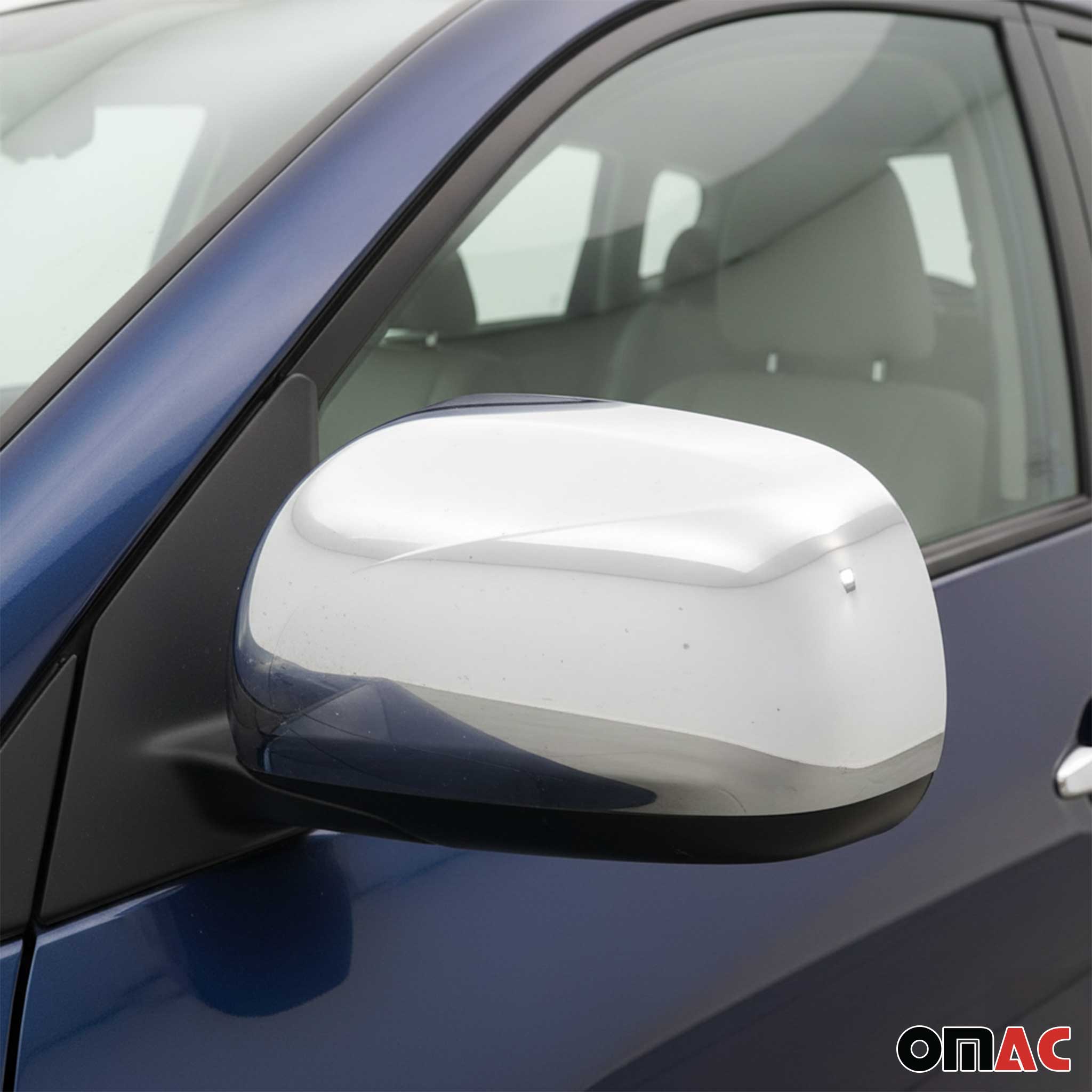 Coques de Rétroviseurs pour Toyota RAV4 2006-2013 en Acier Chromé Argent