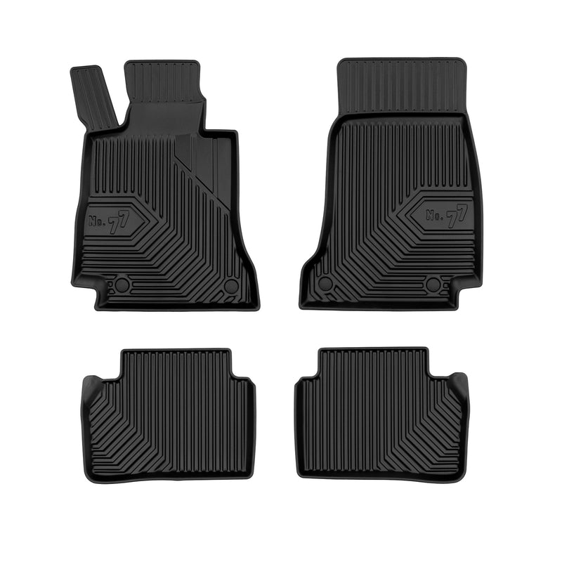 Tapis de Sol de Voiture pour Mercedes-Benz Classe E S213 2016-2023 TPE Noir 4Pcs
