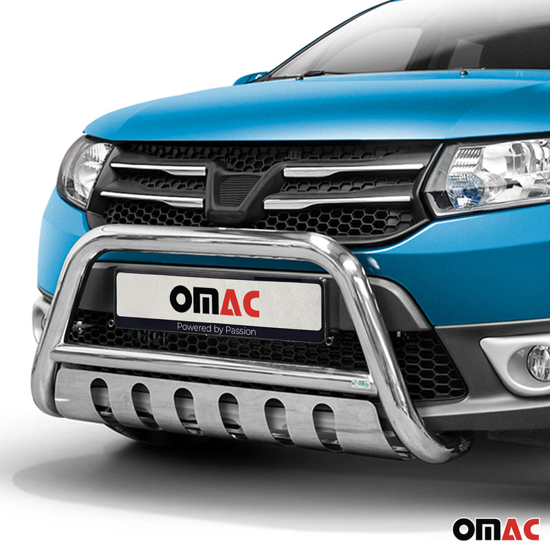 Pare-Buffle Avant Pour Dacia Sandero Stepway 2012-2016 en Argent