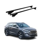 Tiger Barres de toit transversales pour Hyundai Tucson 2015-2020 Noir