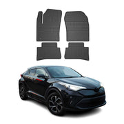 Tapis de Sol pour Toyota C-HR 2016-2023 Caoutchouc Noir