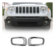 Cadres de Phare Avant - pour Jeep Renegade 2014-2019 Noir