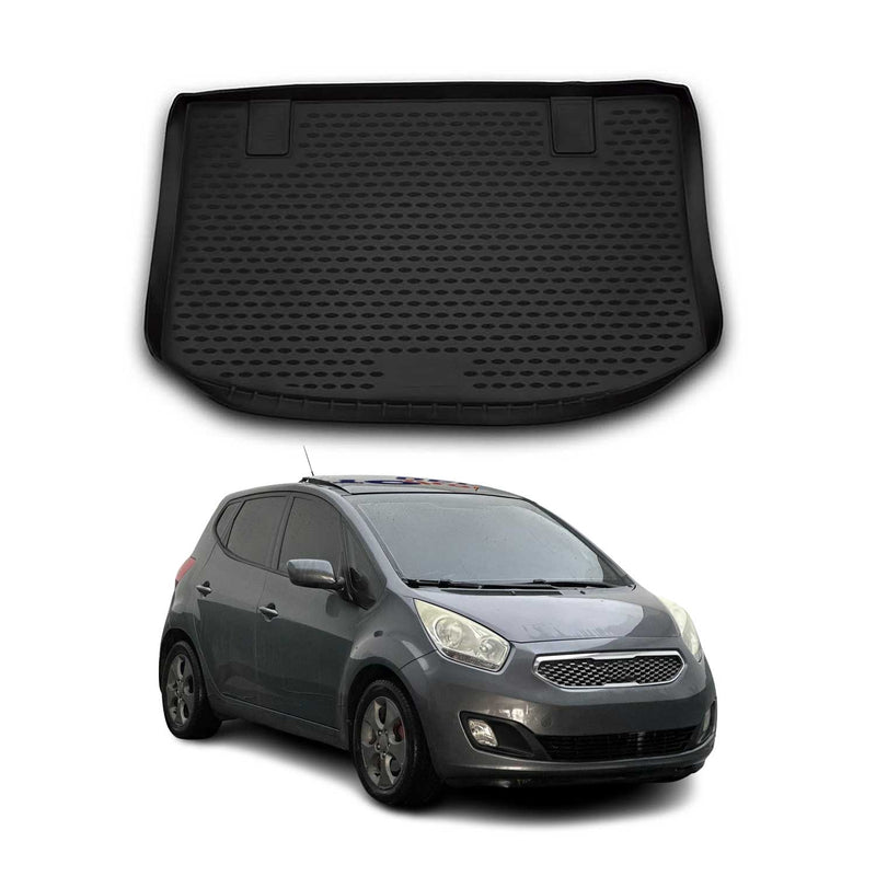 Tapis de Coffre pour Kia Venga 2010-2022 TPE Noir