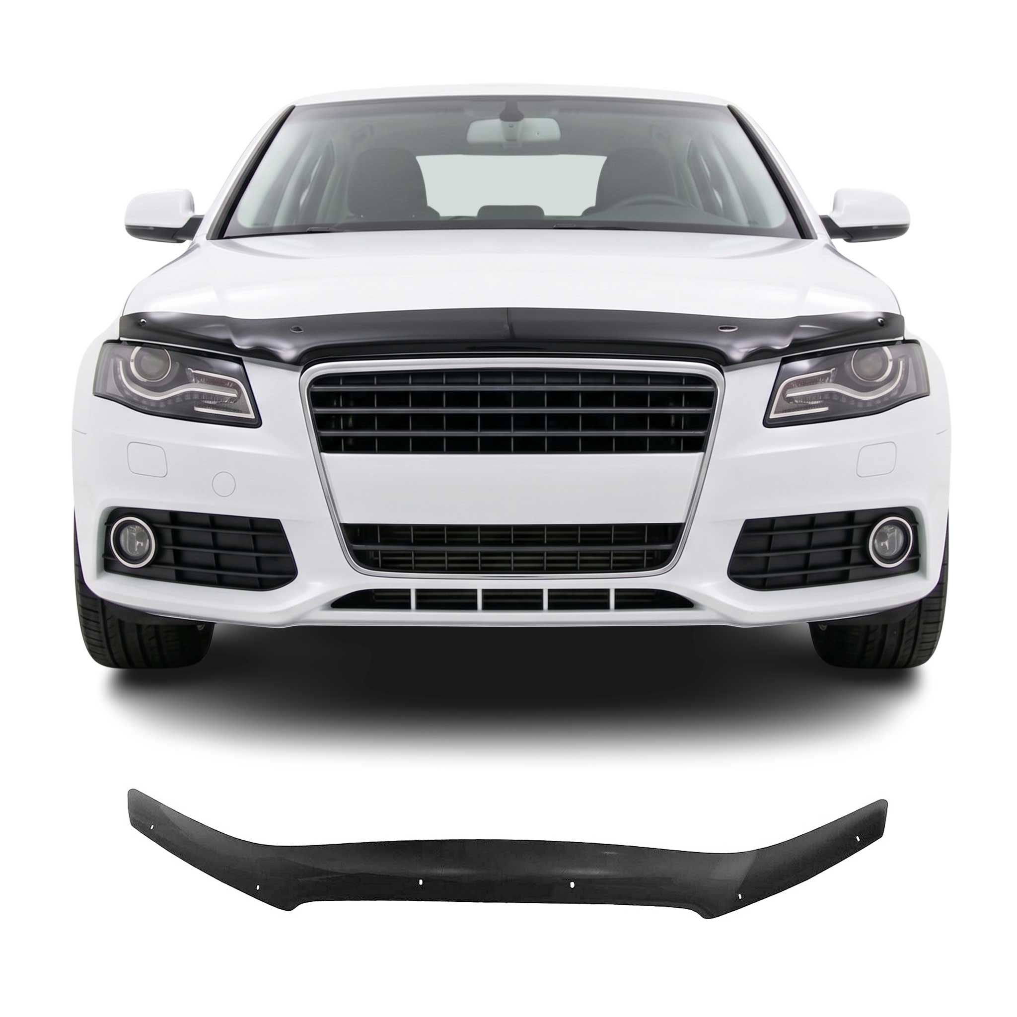 Deflecteurs d'air capot de voiture pour Protection pour Audi A3 8P 2008-13 Noir