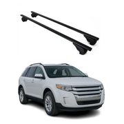 Barres de toit Transversales pour Ford Edge 2007-2014 Fer Noir