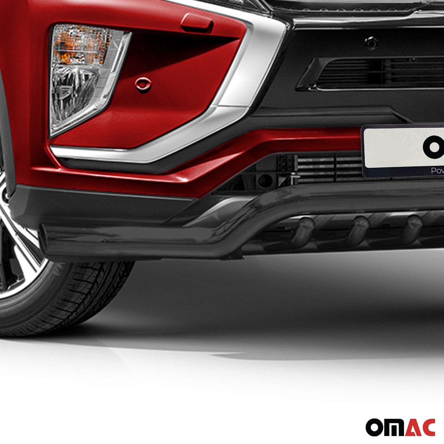 Pare-Buffle Avant Pour Mitsubishi Eclipse Cross 2018-2019 en Acier Argent