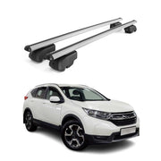 Barres de toit Transversales pour Honda CR-V 2019-2023 Aluminium Gris ABE