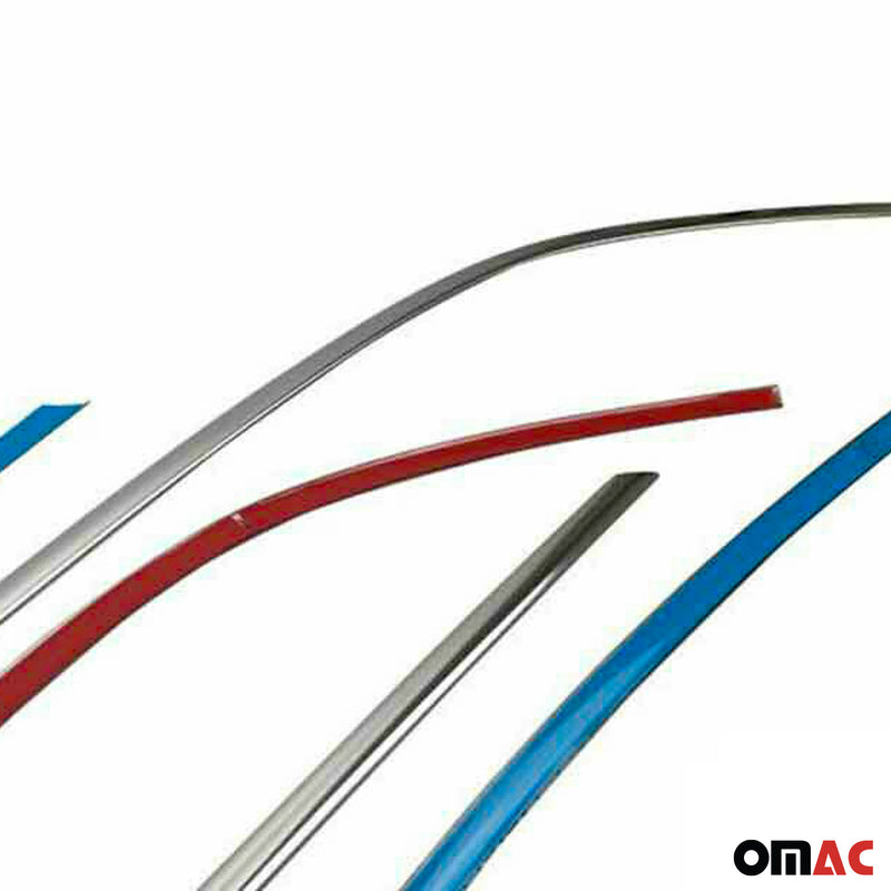 Baguettes pour contour Latérales pour Renault Megane 2015-2020 inox chrome