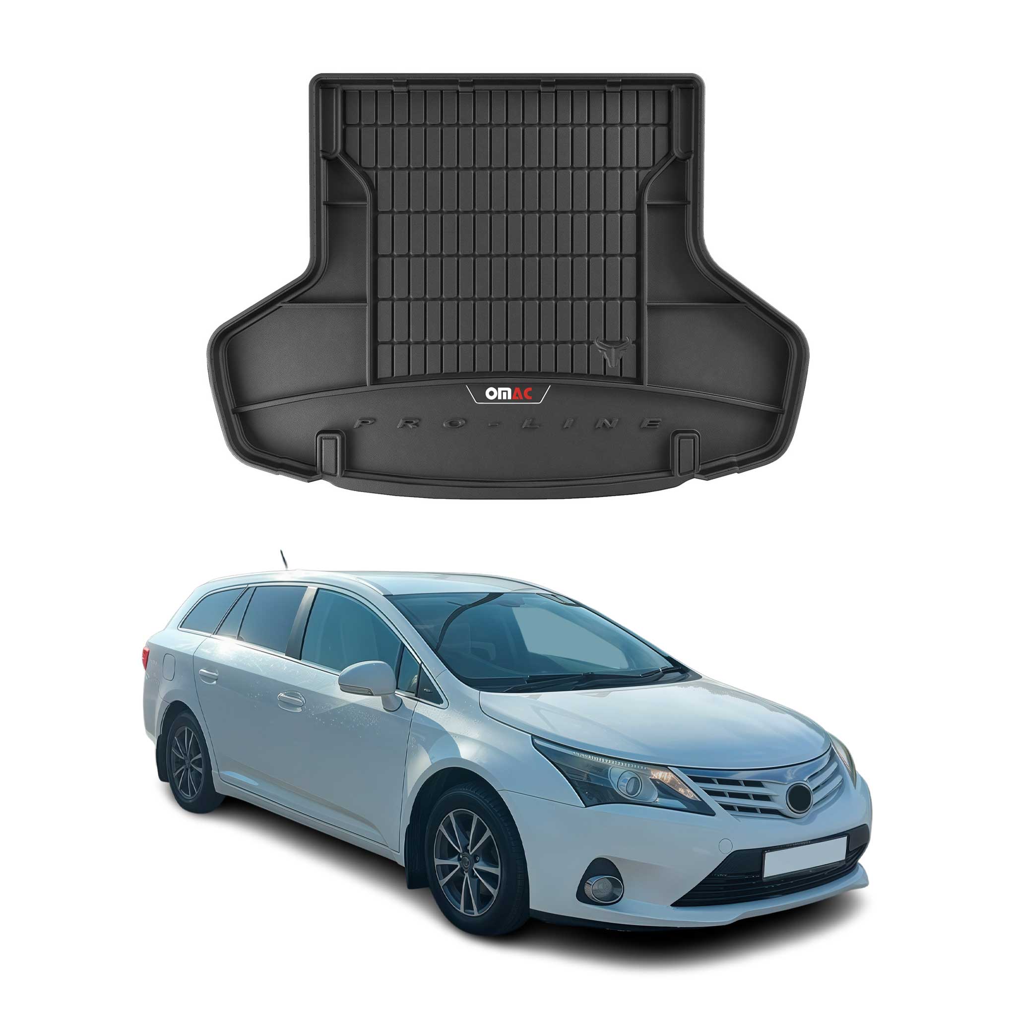 Tapis de Coffre pour Toyota Avensis 2003-2009 TPE Noir