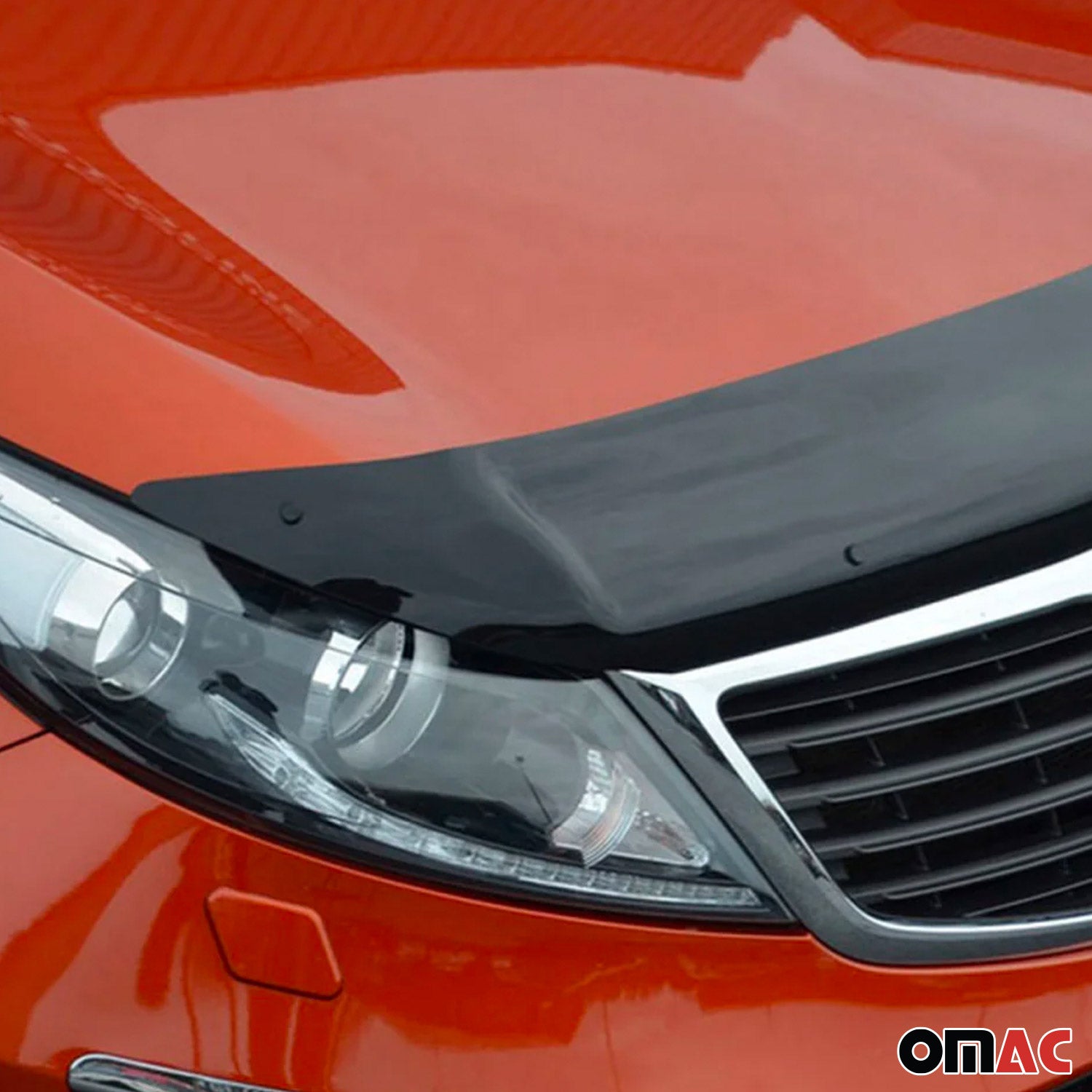 Deflecteurs d'air capot de voiture pour Kia Sportage 2010-16 SUV Acrylique Noir