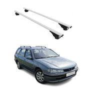 Barres de toit Transversales pour Peugeot 406 1999-2005 Fer Argent