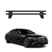 Menabo Barres de toit transversales pour Mercedes Classe S W223 2021-26 Alu Noir