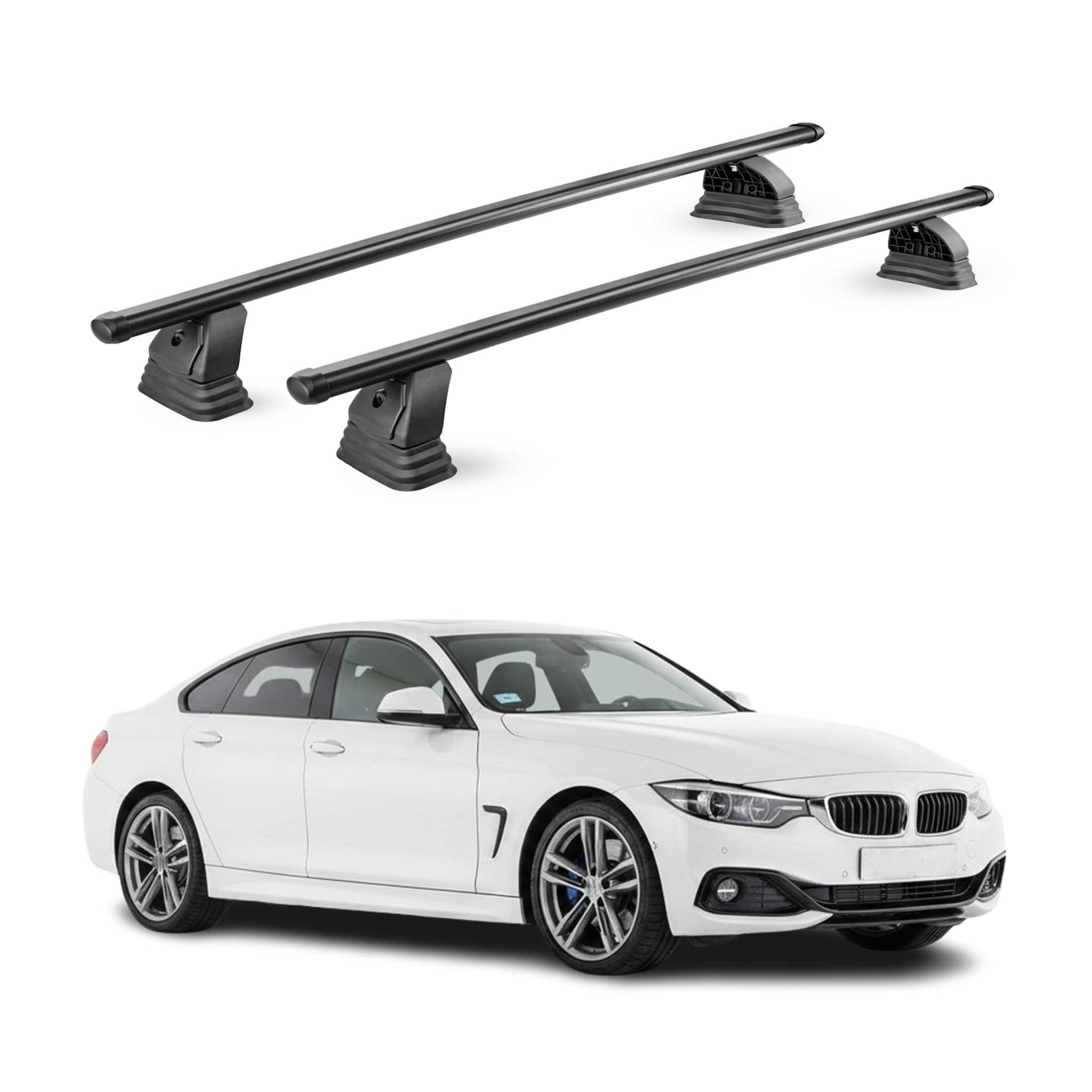 Barres de toit transversales acier pour Bmw Serie 4 Gran Coupè F36 2014-2020