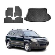 Kit Tapis de sol et coffre pour Hyundai Tucson 2004-2010 TPE Noir