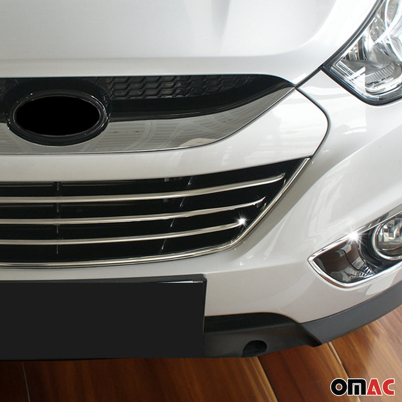 Grille de Calendre pour Hyundai ix35 2010- 4pcs Acier Inox Chromé