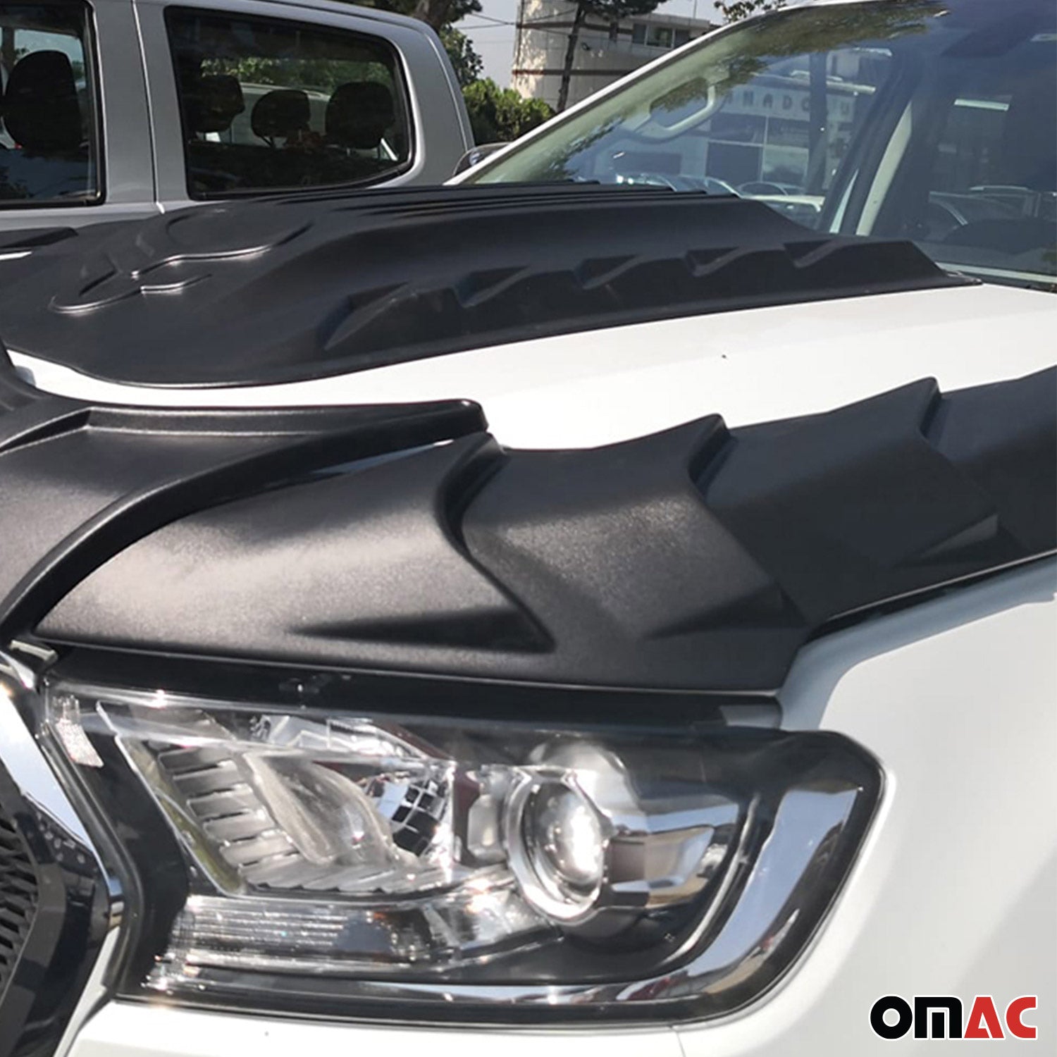 Deflecteurs d'air capot de voiture pour Ford Ranger 2015-2022 en ABS 3 Pcs