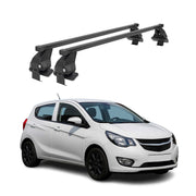 Barres Transversales Menabo pour Opel Karl 2015-2019 Noir