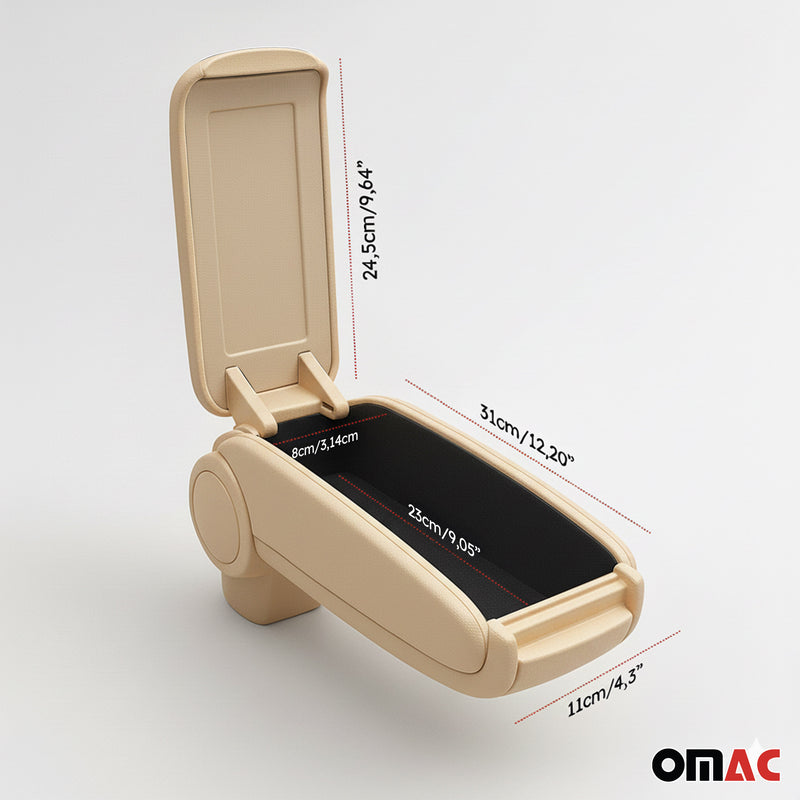 Accoudoir pour VW Caddy 2003-2020 Touran 2003-2015 Vinyl Abs Beige