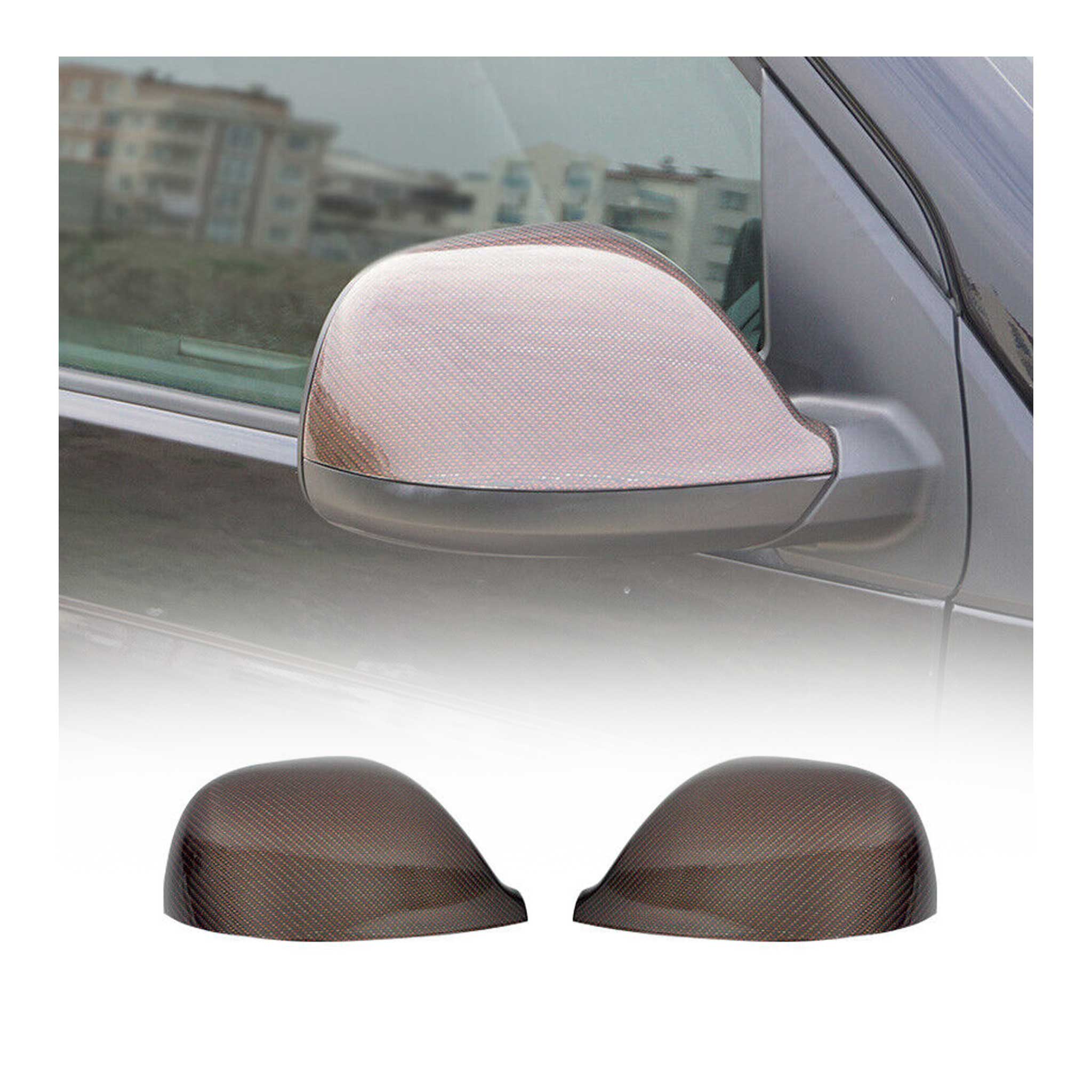 Coques de Rétroviseurs pour VW T5 T6 Transporter / Amarok 2010-19 Carbone Rouge