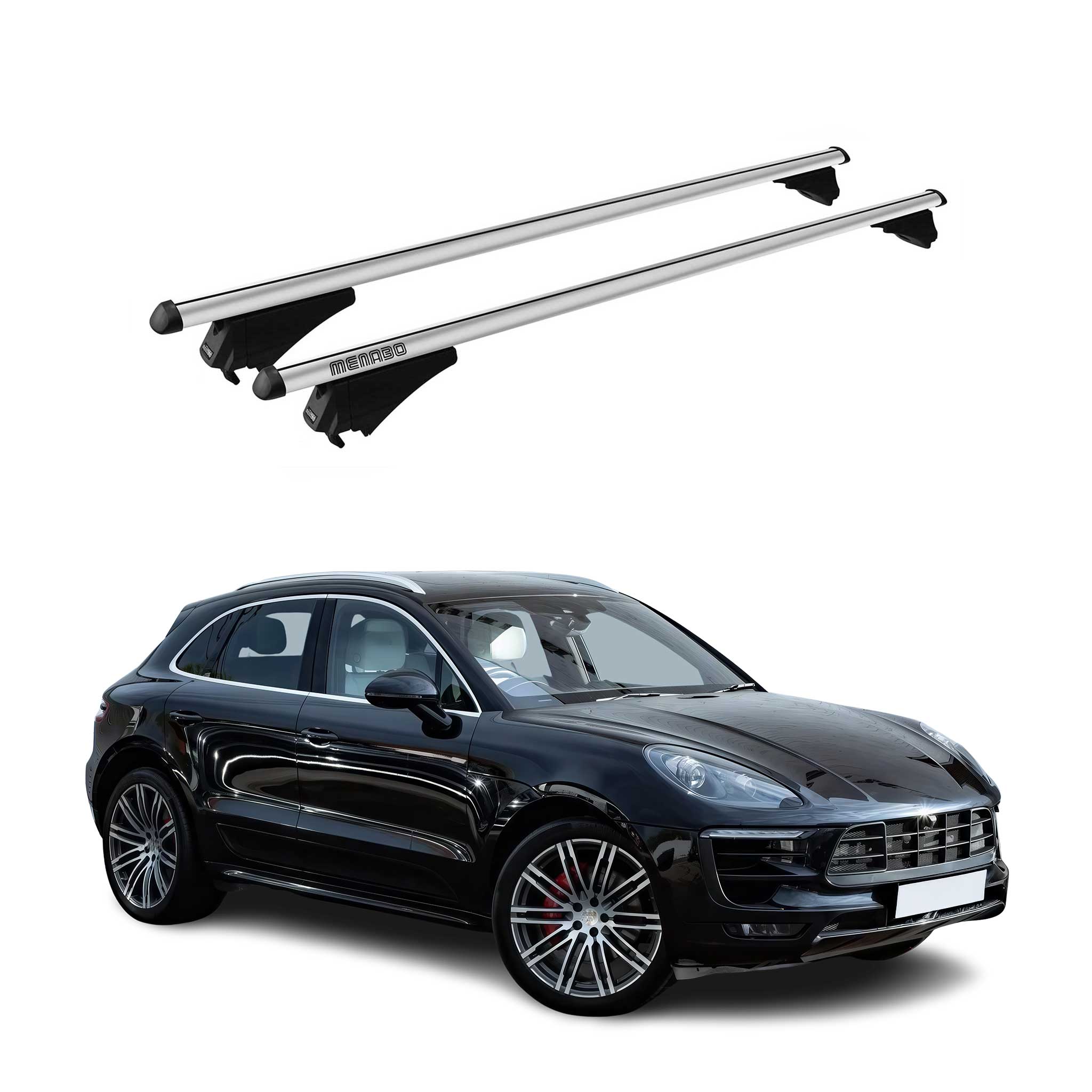 Tiger Barres de toit transversales pour Porsche Macan 2013-2018 Gris