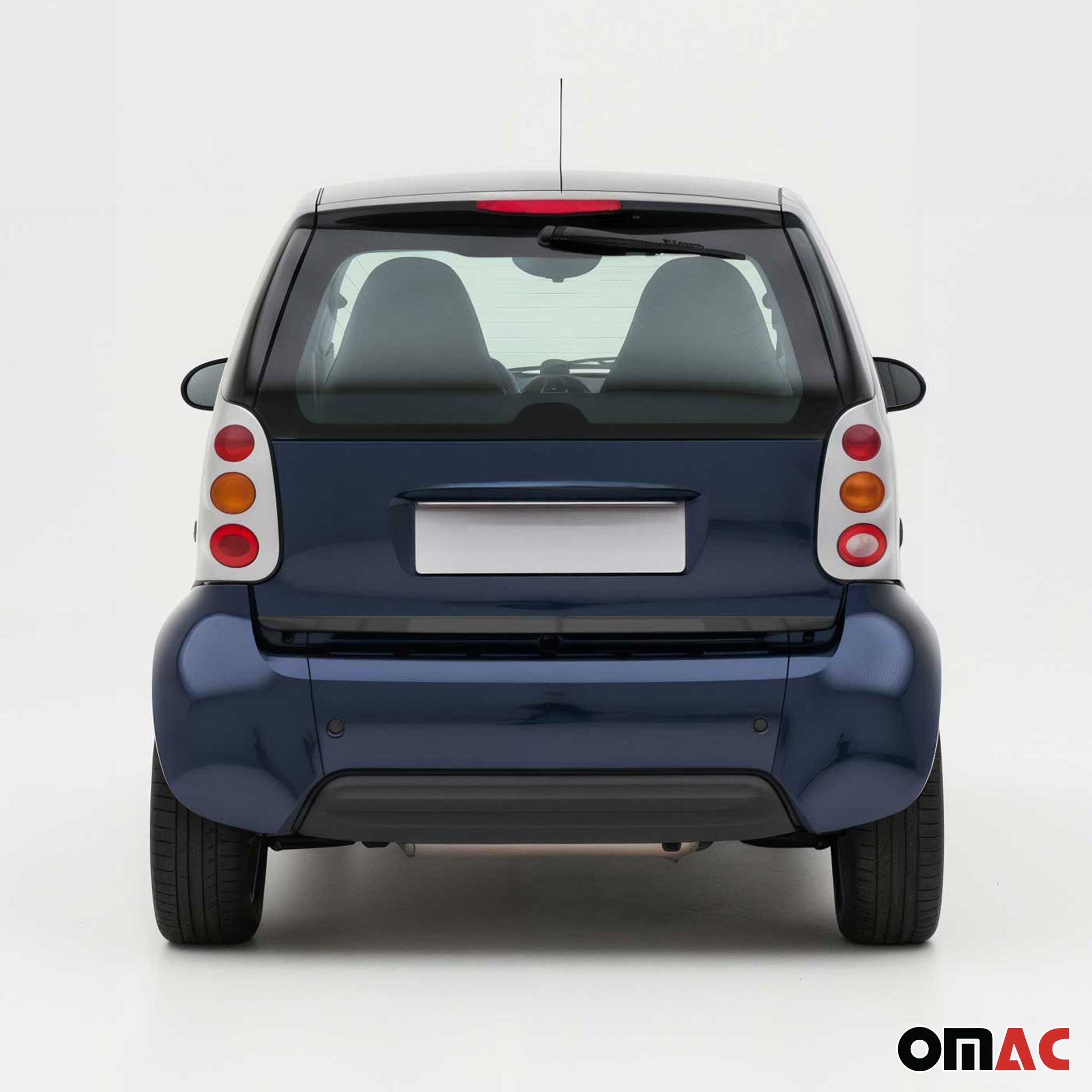Garniture de Hayon Coffre pour Smart ForTwo 2007-2014 acier inox foncé