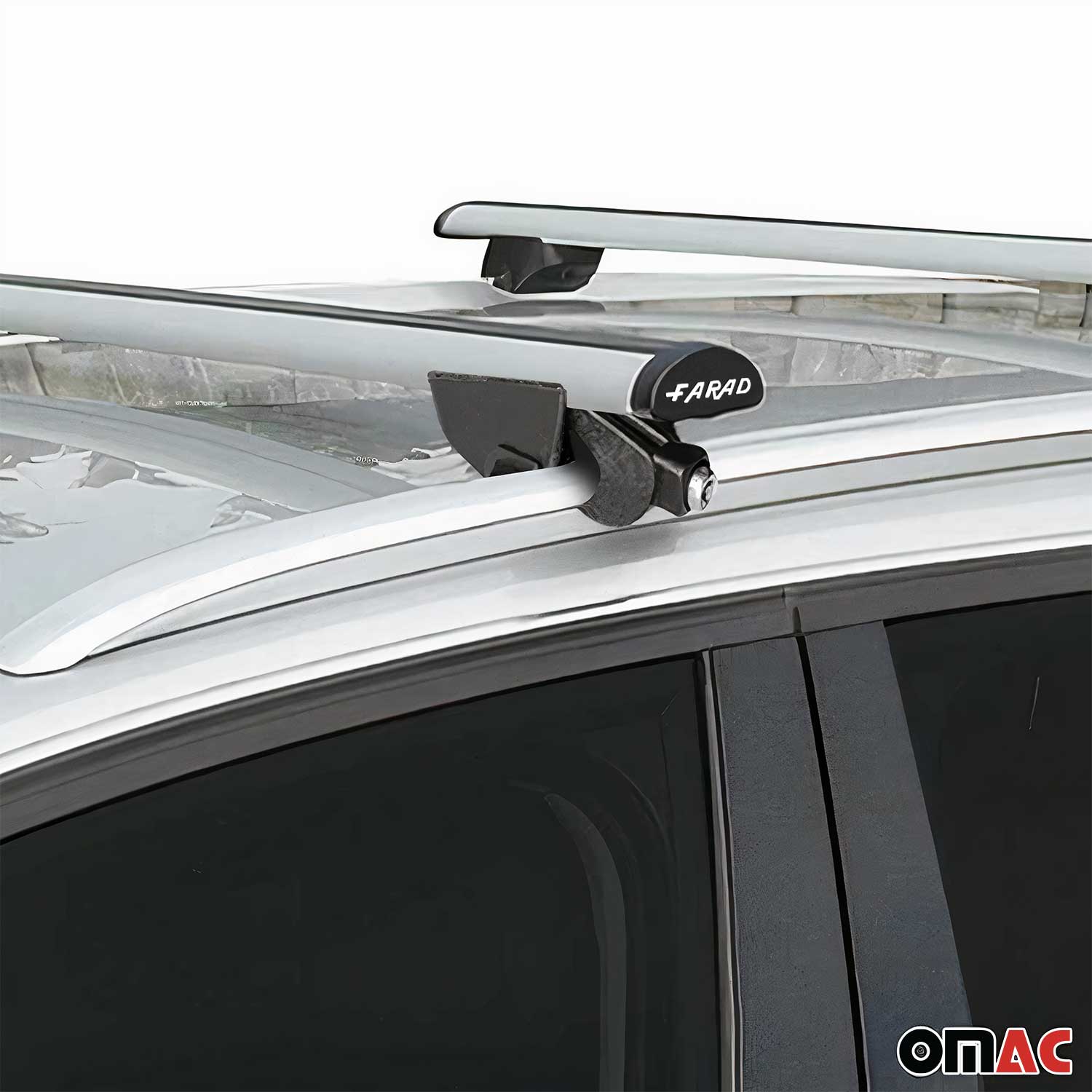 Barres de toit transversales pour Volvo V90 2016-2020 2 pcs en Alu gris TÜV ABE