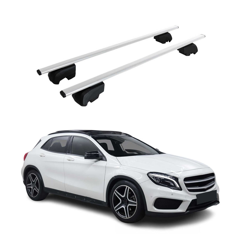 Barres de toit Transversales pour Mercedes GLA X156 SUV 2014-2020 ABE Fer