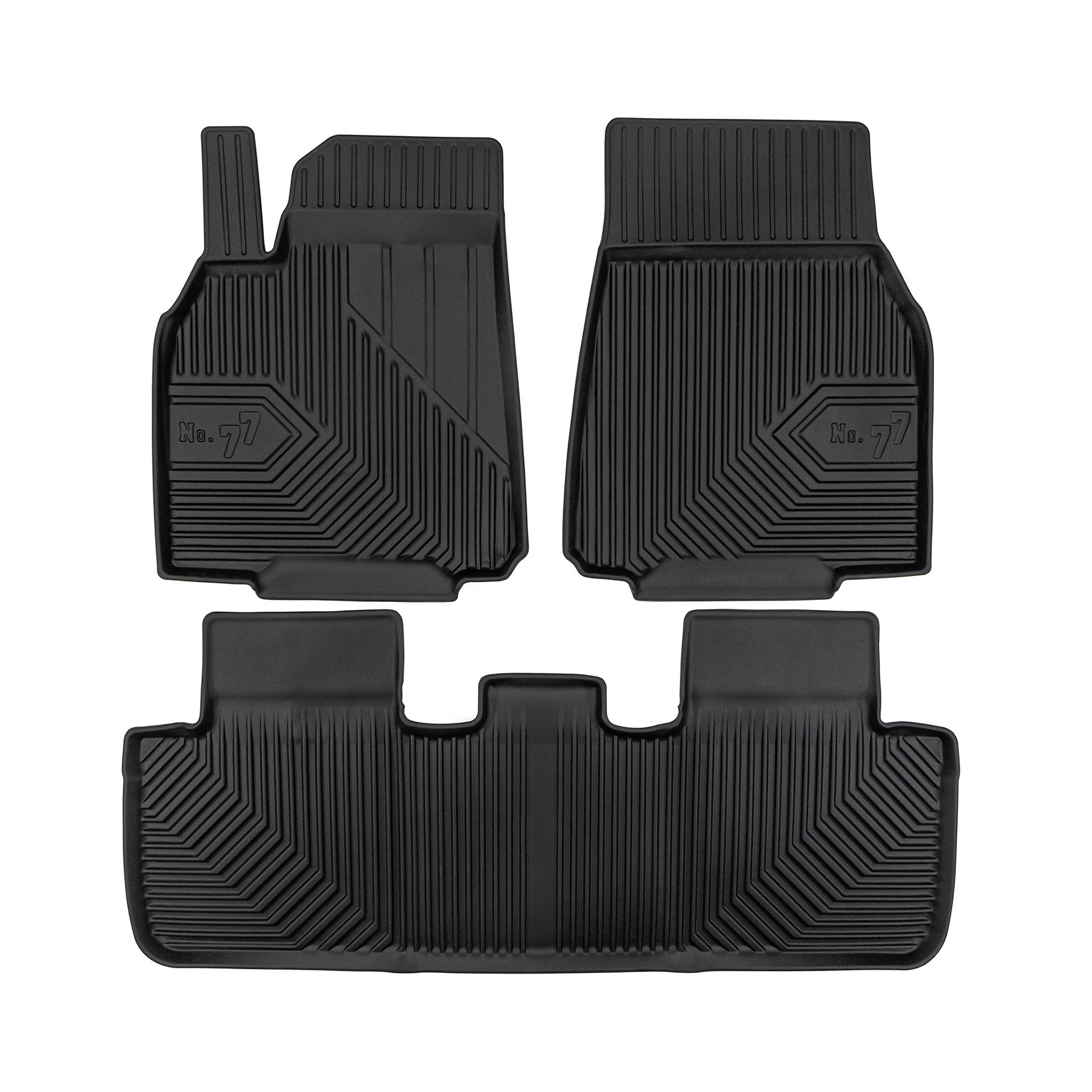 Tapis de Sol de Voiture pour Tesla Model Y 2020-2026 TPE Antidérapant Noir 3Pcs