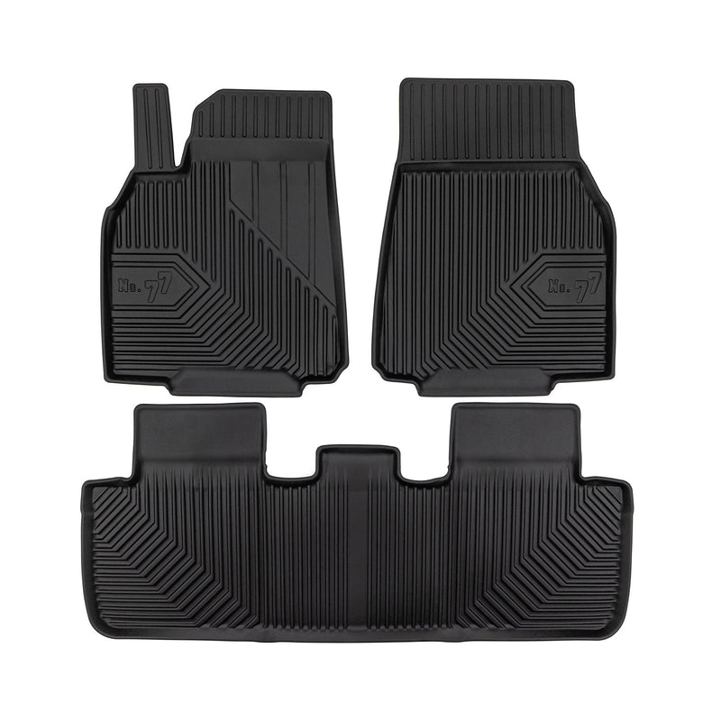 Tapis de Sol de Voiture pour Tesla Model Y 2020-2025 TPE Antidérapant Noir 3Pcs