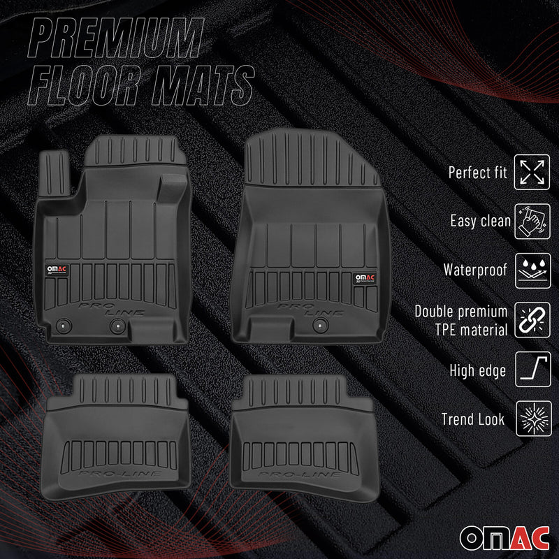 Tapis de Sol pour Hyundai i20 2014-2020 Caoutchouc TPE Noir
