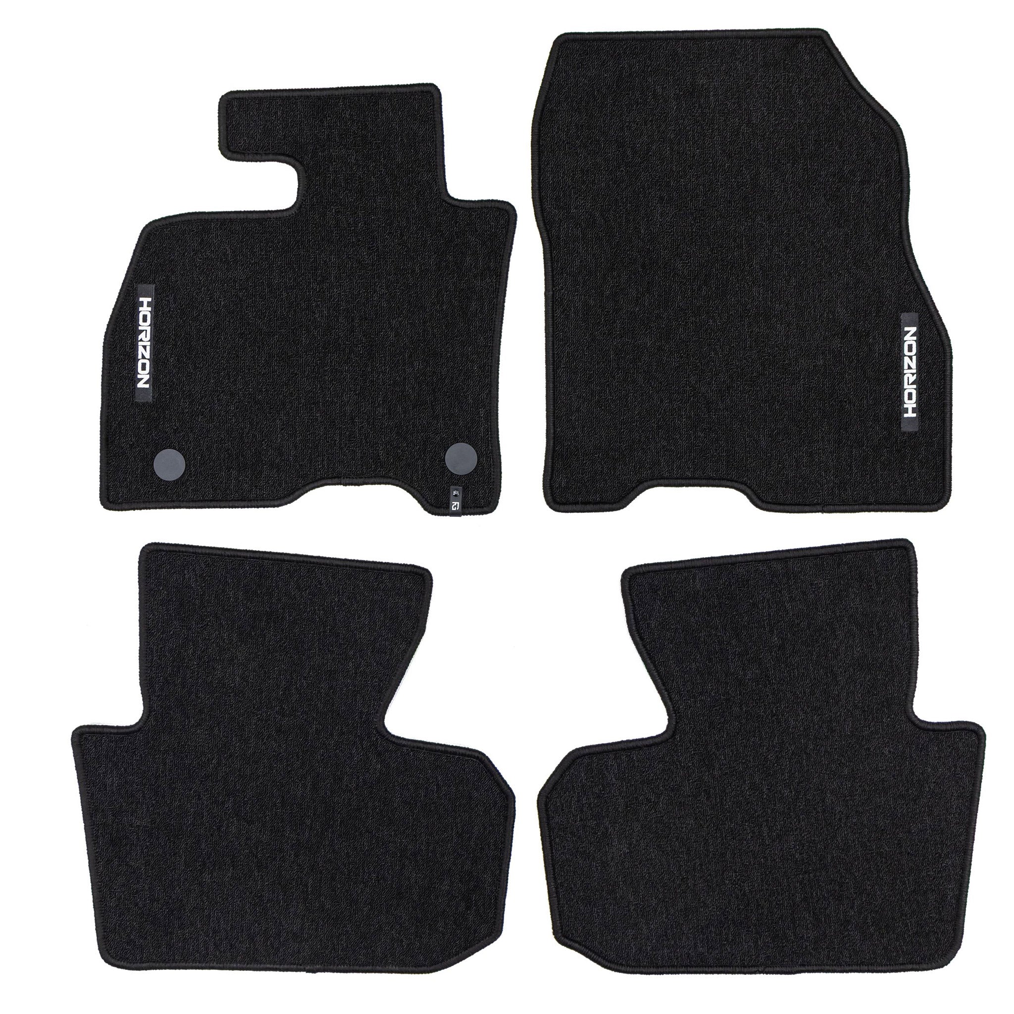 Tapis de Sol de Voiture pour Nissan Leaf II 2018-2025 Velours Imperméable 4Pcs