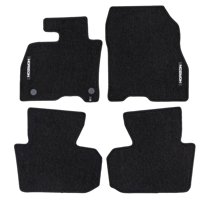 Tapis de Sol de Voiture pour Nissan Leaf II 2017-2025 Velours Imperméable 4Pcs